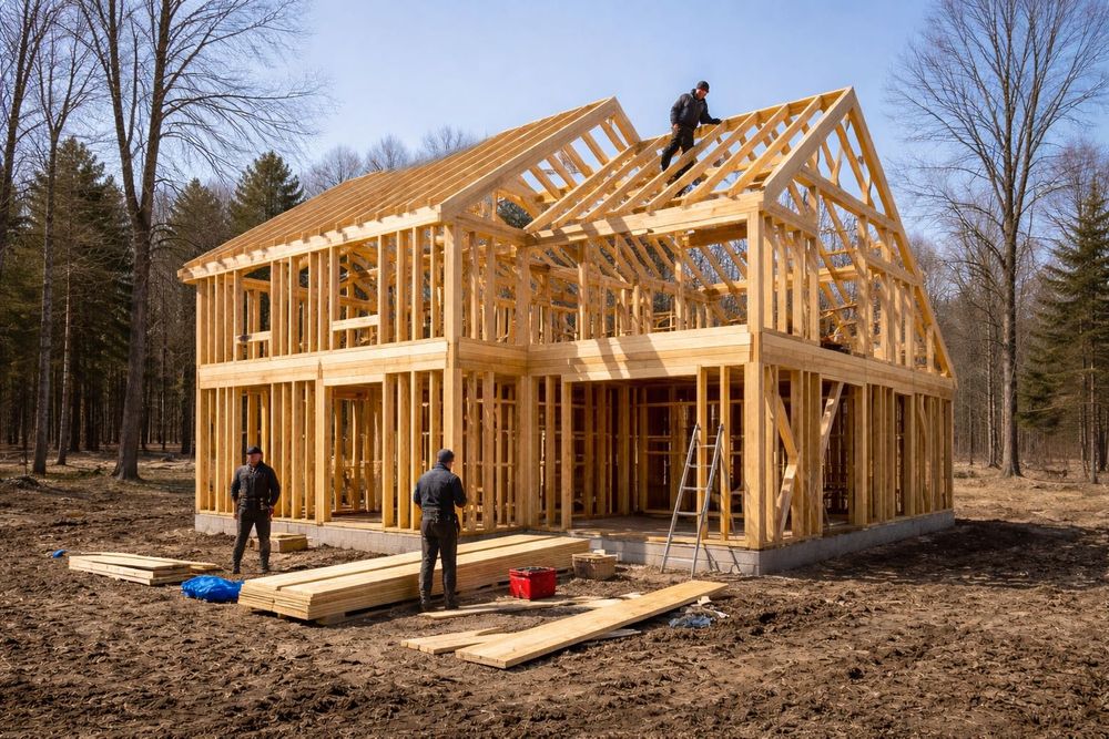 Domek całoroczny drewniany prywatne raty bez bik i krd styl norweski