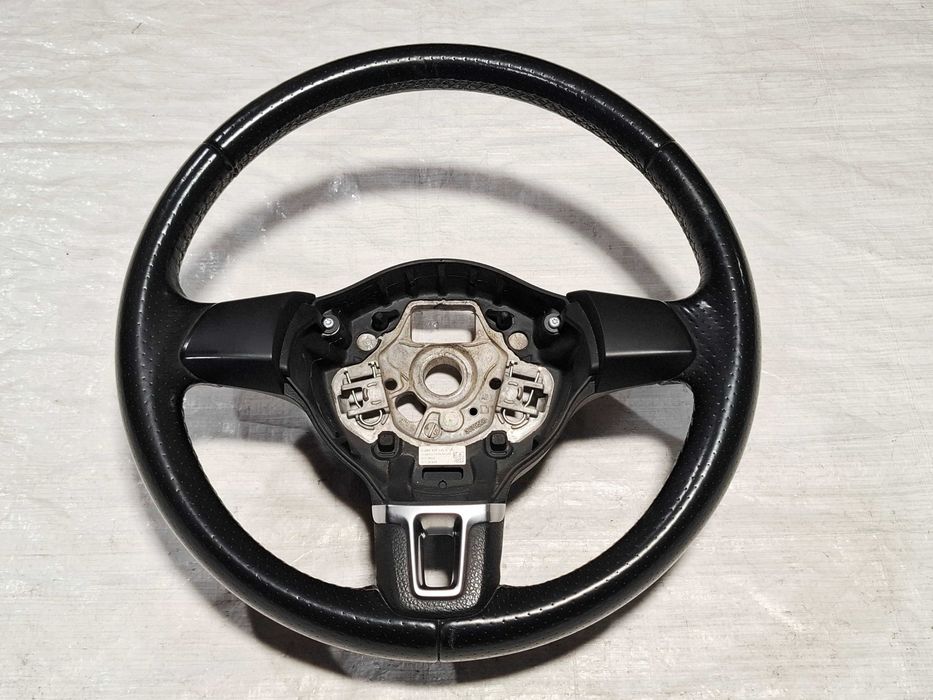 kierownica skórzana vw polo v 5 cross polo 2009 - 2013 6r0,419091k bdb