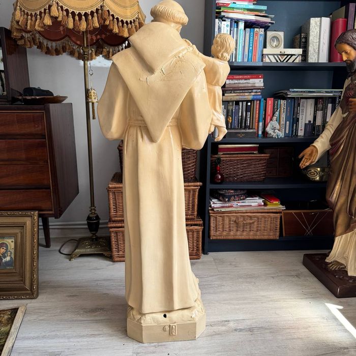 Monumentalna figura Św. Antoni Barsanti Lucca 120 cm Włochy Vintage