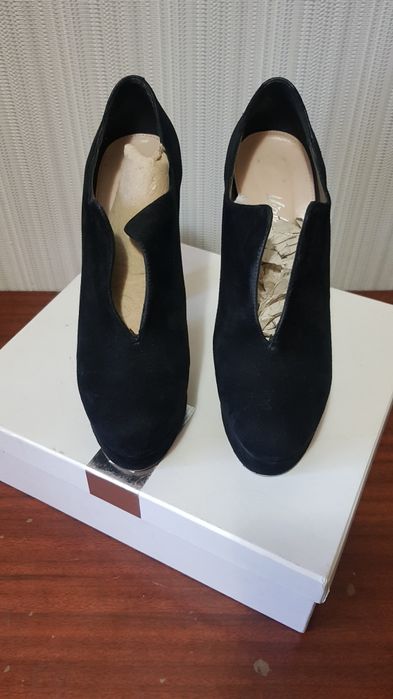 Замшевые ботильоны, ботинки