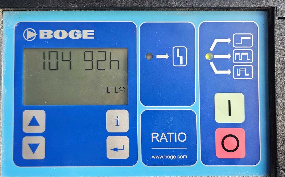 Sprężarka powietrza Boge S 15 350L/ Kompresor 11kW 8Bar 10Bar NoweFilt