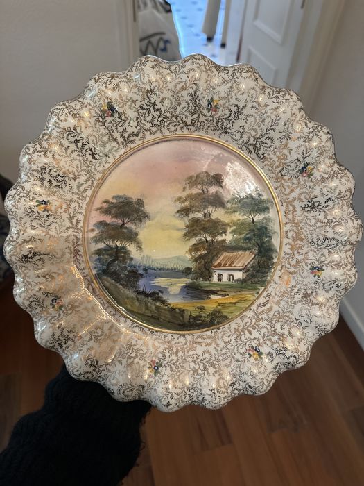 Prato decorativo antigo RB alcobaça