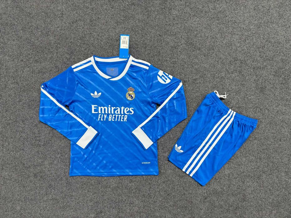 Дитяча футбольна форма довгий рукав реал арсенал сантос неймар псж мю