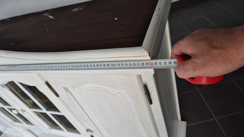 Witryna Szafa Biała Solidna 180 x 107