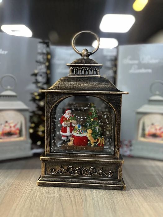 Новорічний музичний ліхтар нічник з підсвічуванням