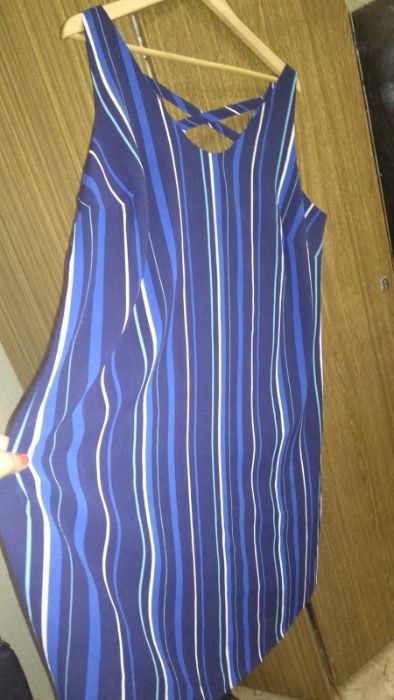 типа платья 22 56 3x[ летнее синее или туника длинная