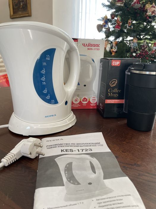 Термокружка дорожная ваакумная, электрочайник, стаканы