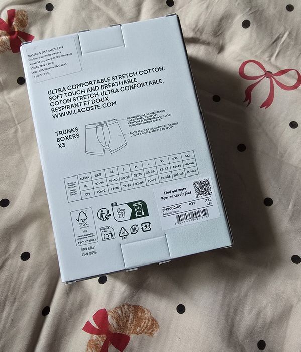 Bokserki męskie xxl lacosta