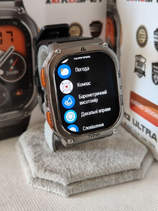 Тактические смарт часы Kospet TANK M3 Ultra + GPS+ Compass