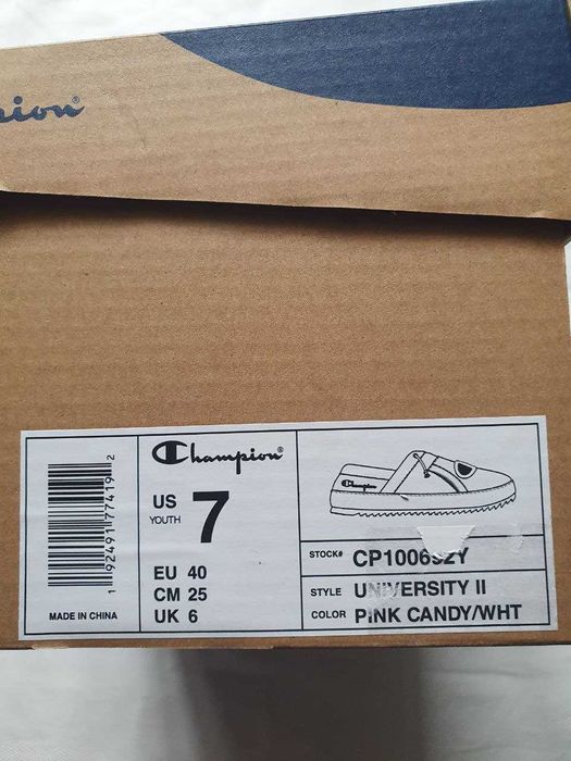 Теплі домашні капці CHAMPION 40 розмір.