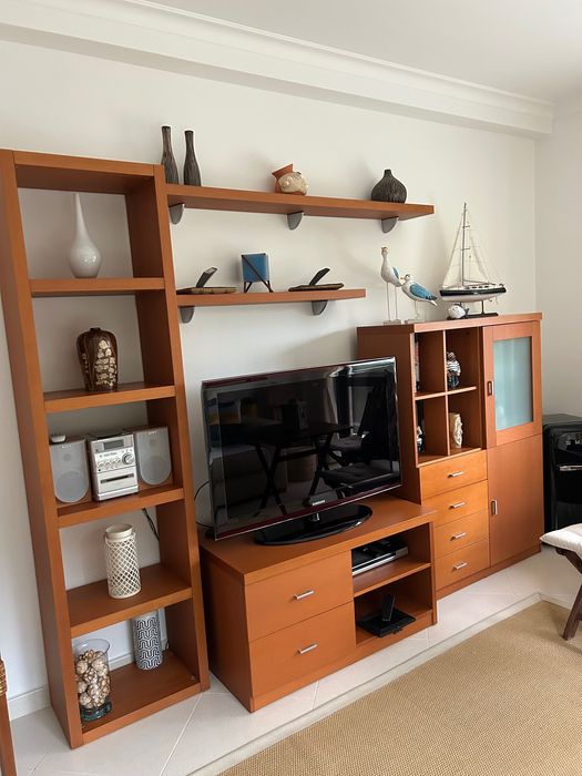 Conjunto sala de estar em cerejeira