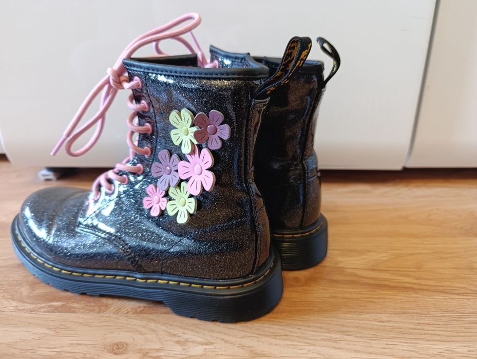 Buty Glany Martensy Dr. Martens Glitter & Flower