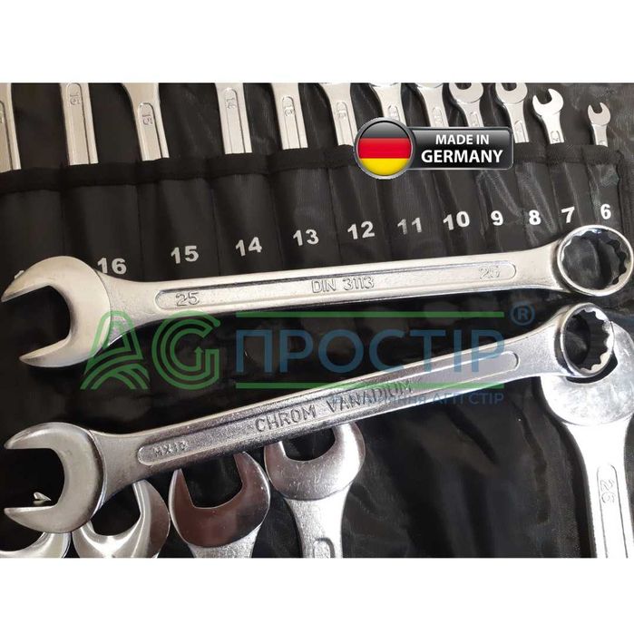 Набір ключів рІжково‐накидних Mannesmann M130‐25 25шт ORIGINAL
