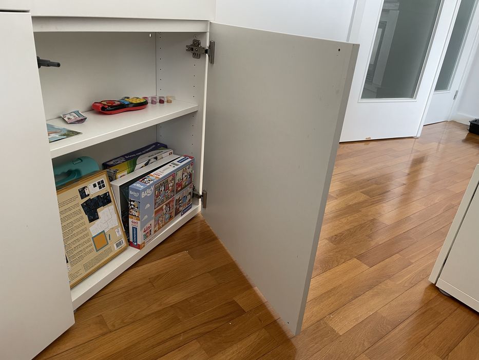 Armario parede Ikea Besta + Lappviken branco x2