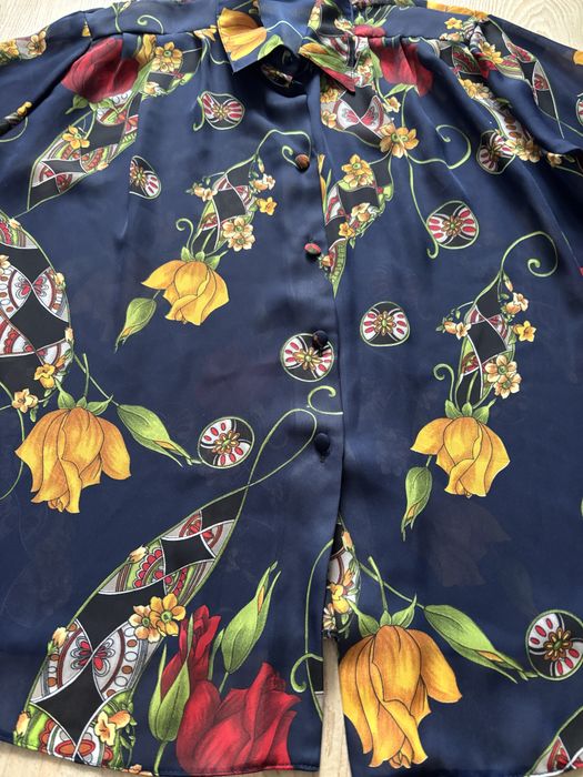 Bluzka koszula w kwiaty prl vintage retro