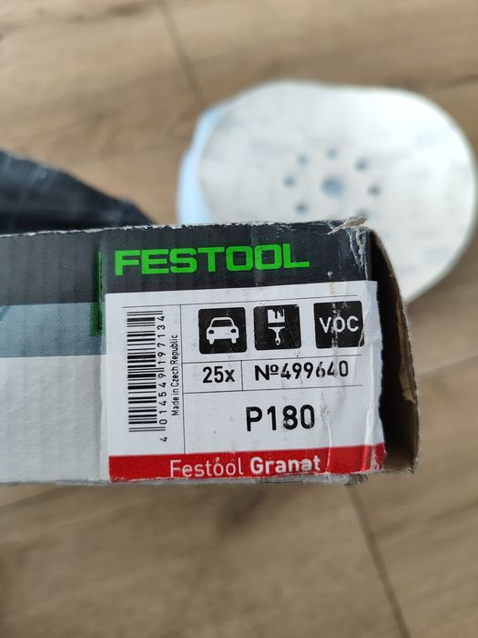 Papier ścierny Festool Granat 225mm, P180, 25sztuk