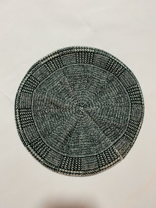 Класичний вовняний берет w-luxury "гусяча лапка" (80% вовна)