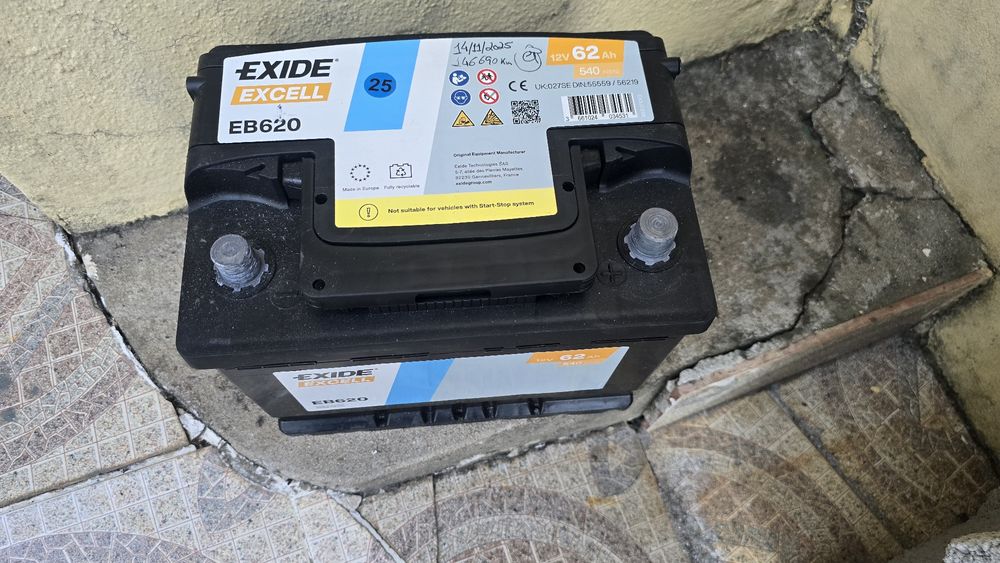 Bateria EXIDE exell EB620