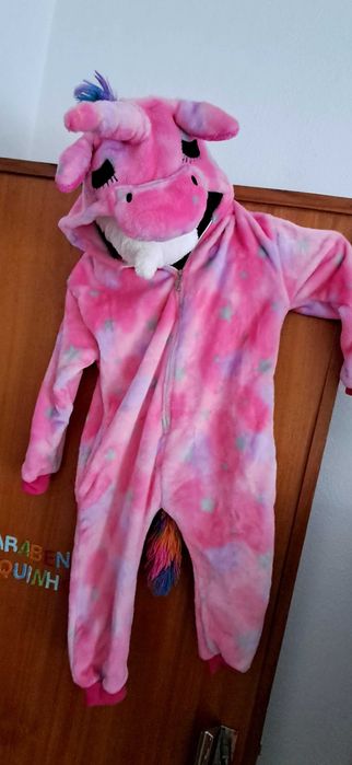 Fato de carnaval / pijama unicórnio