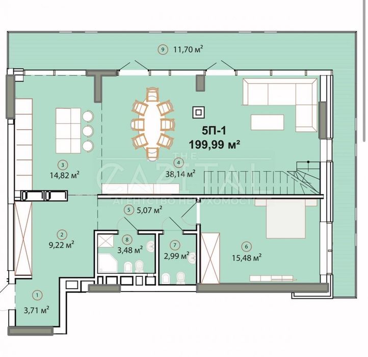 4+-rooms apartment apartment by the address st. Per Klenovyy (area 200 m²) - Atlanta.ua - photo 2