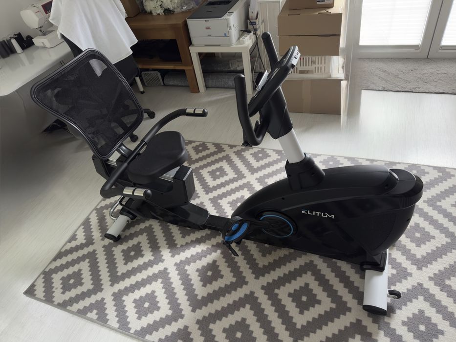 Rower treningowy poziomy Elitum RX 200, rower do 130 kg, stan bdb