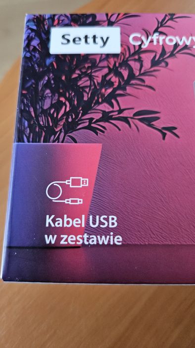 Zegarek led podświetlany budzik temp. data - nowy