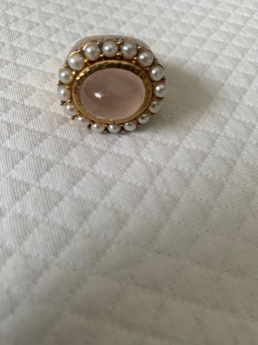 Anel em prata dourada