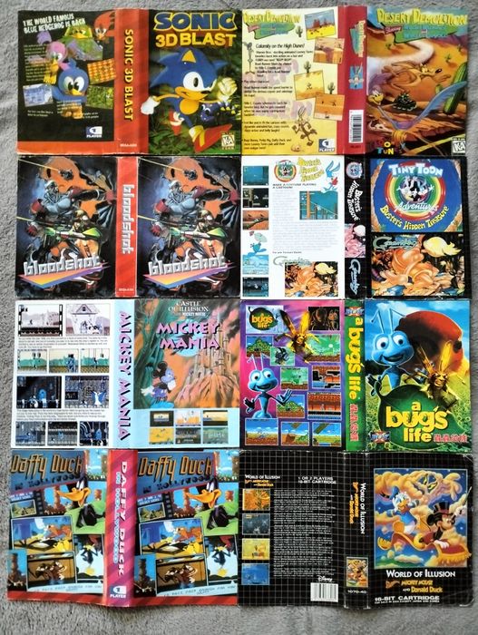 Обміняю обкладинки для картриджів Sega 90-их років