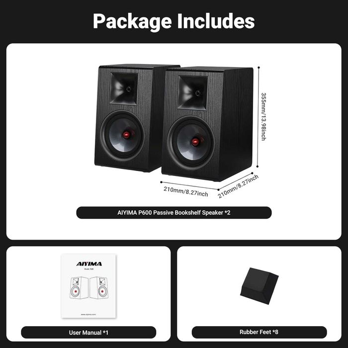 пасивна HI-FI акутика AIYIMA P600 (6,5 дюймів)