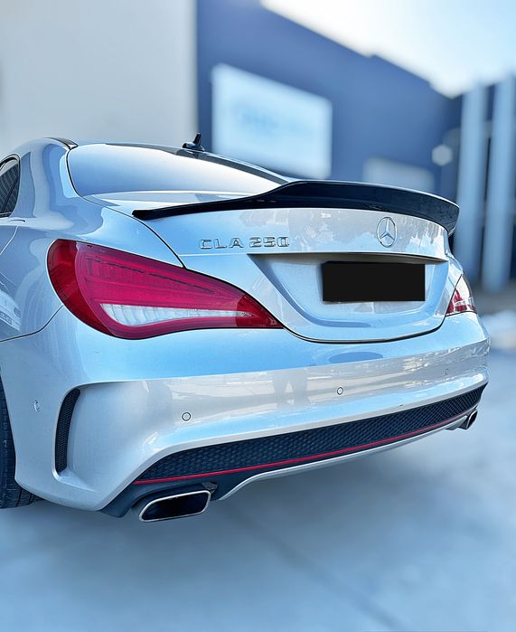 Mercedes W117 C117 Lotka Spoiler Dokładka Tylna PSM LOOK Czarny Połysk