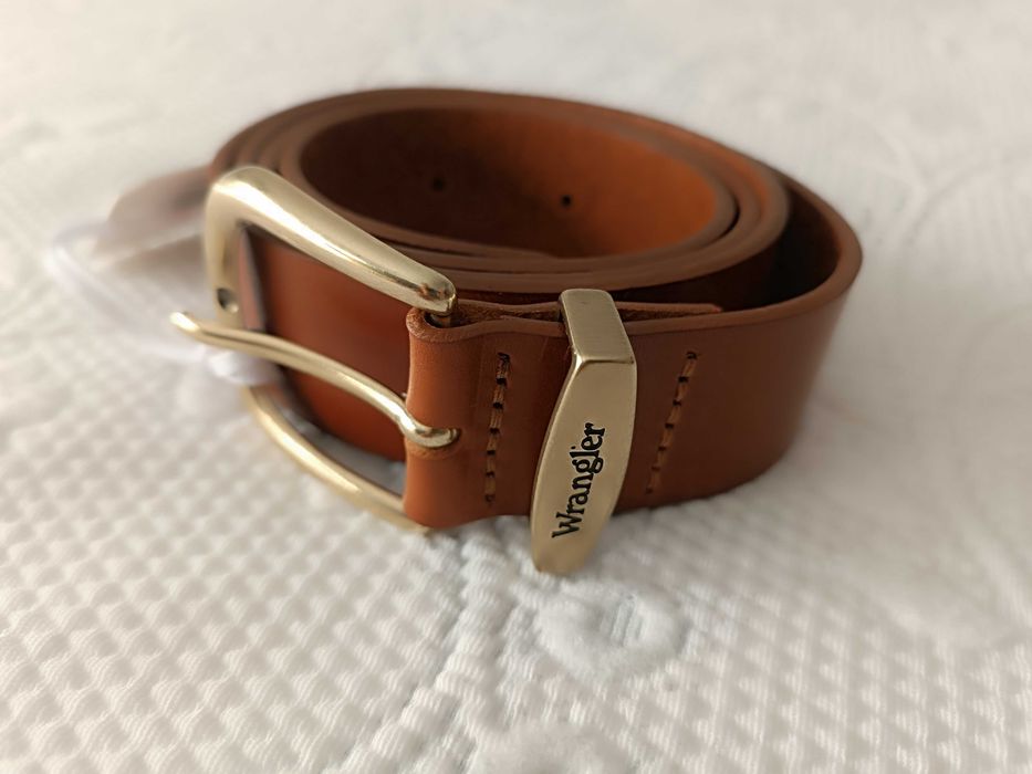 Cinto couro genuíno Wrangler