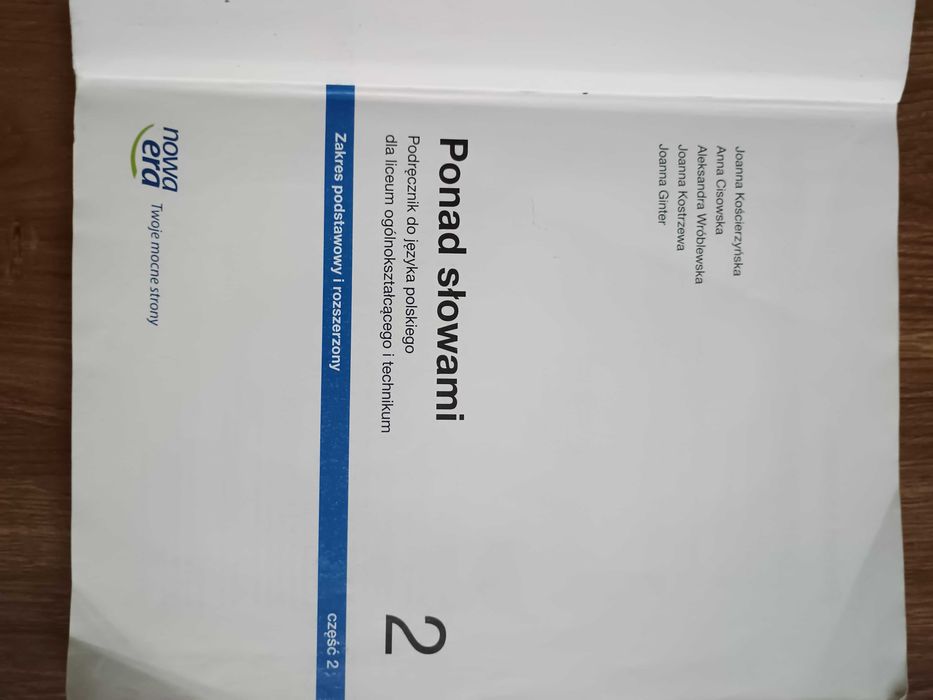 podręcznik Ponad Słowami zakres podstawowy i rozszerzony 3