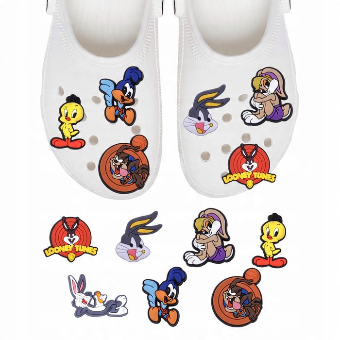 Przypinki do Crocs Kosmiczny mecz do butów telefonu torby zestaw 7 szt