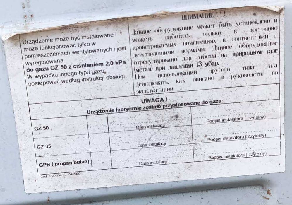 sprzedam kuchenkę gazową