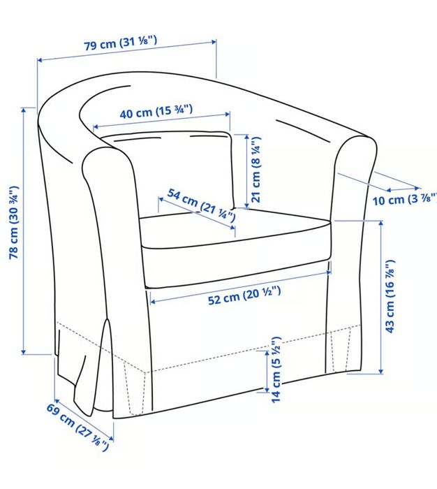 Sofá individual como novo. Não é usado