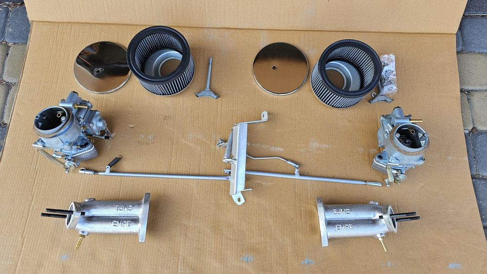 Zestaw gaźniki EMPI 40mm z kolektorami zestaw VW T1