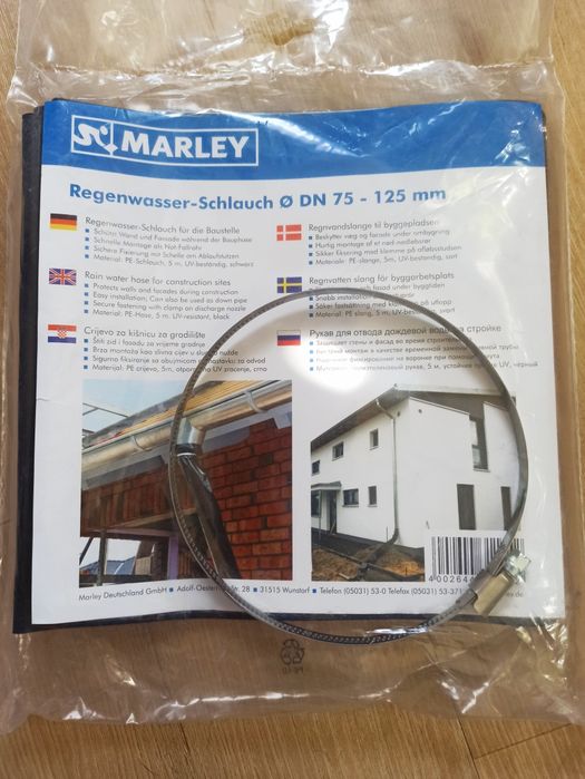 Rura spustowa Marley 75 mm czarny