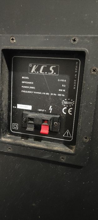 COLUNA DE SOM KCS ( coluna de som de cinema )