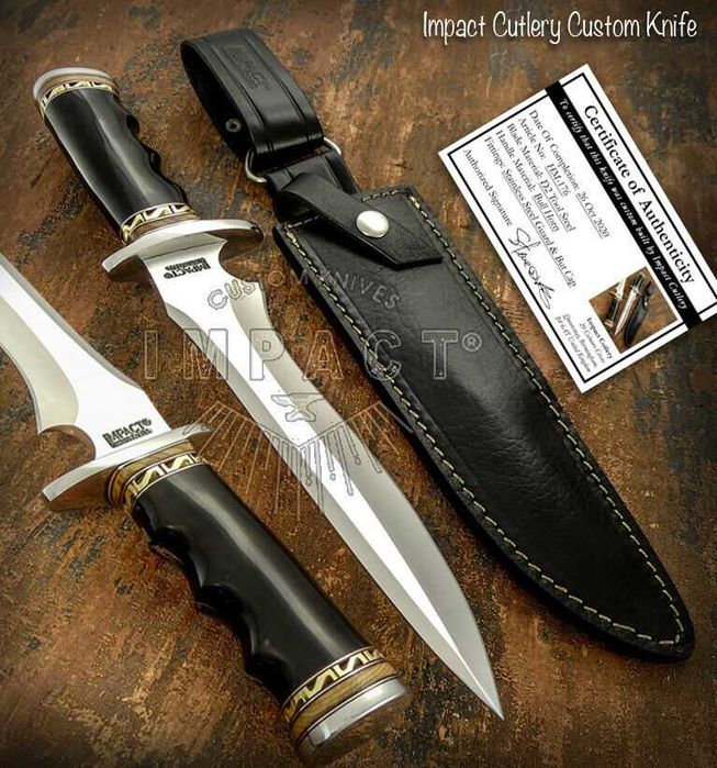 IMPACT nóż Bowie myśliwski survivalowy turystyczny ze stal D2 510