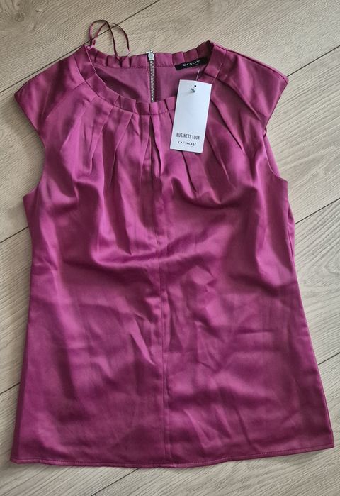 Nowa burgundowa koszulka biznes Look Orsay 34