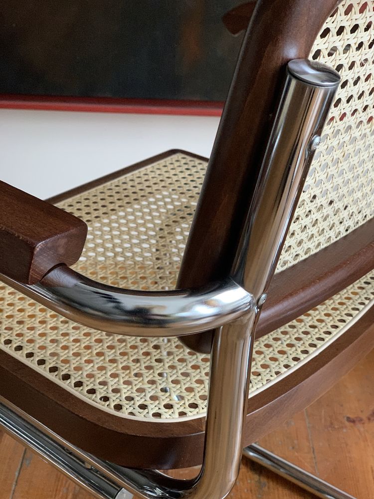 Cesca chair Bauhaus Marcel Breuer krzesło brąz po renowacji