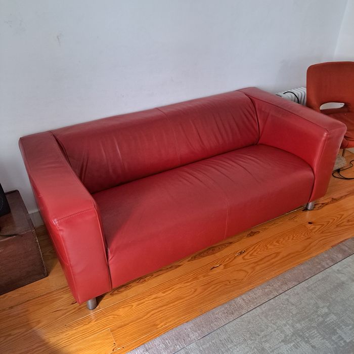 Sofá Ikea Klippan em pele