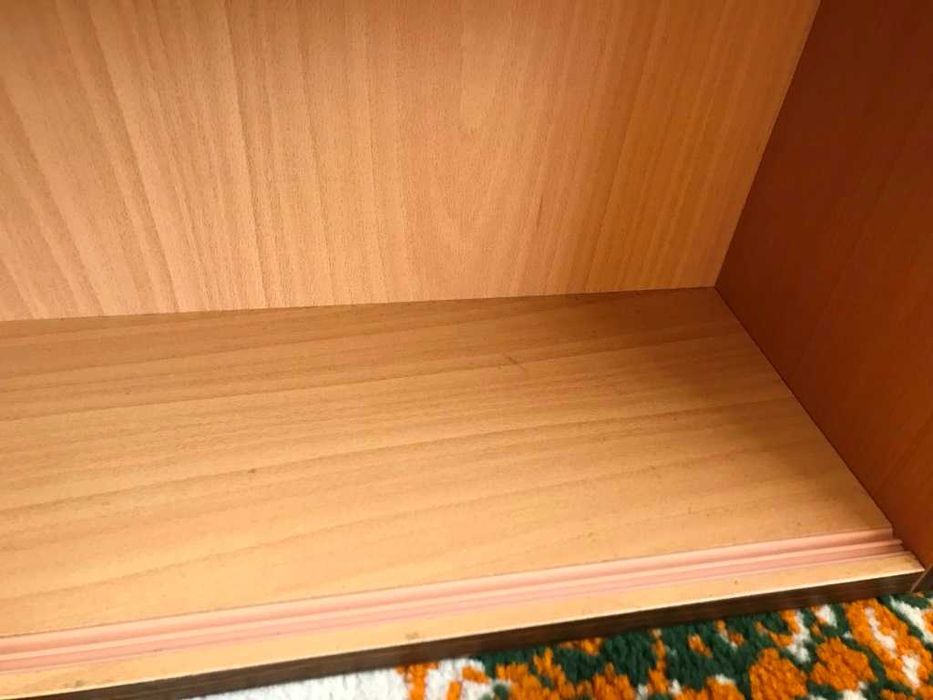 Настінна полиця Чехословакія для книжок, декору навісна полка горіх