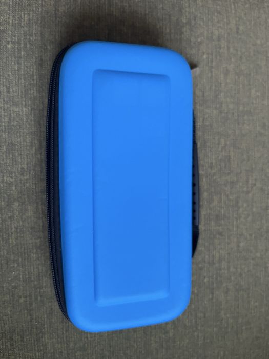Case pokrowiec etui Nintendo Switch niebieski z miejscem na kartridże