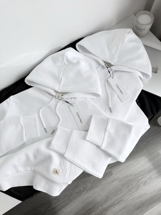 Calvin Klein Jeans Logo Patch Hoodie White оригінал