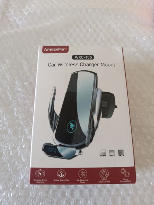 AmazeFan WXC-105 - Inteligentny Uchwyt i Ładowarka Samochodowa Bezprze
