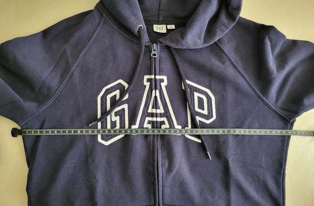 GAP bluza dresowa dla dziewczynki granatowa rozpinana z kapturem 36/38