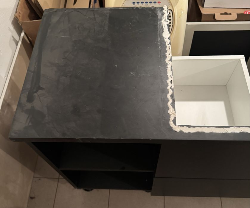 Szafka pod umywalke czarna z szufladami