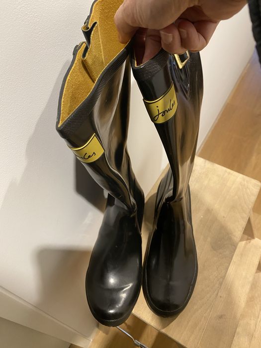 Botas de borracha Joules preto/amarelo 38