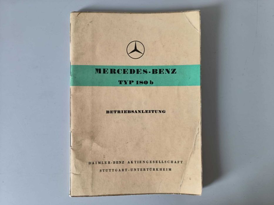 Instrukcja obsługi Mercedes ponton W120 180 benzyna betriebsanleitung